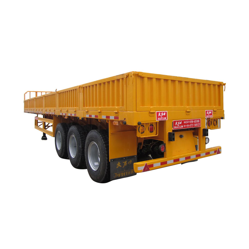 40ft 3 액슬 드롭 사이드 반 트레일러